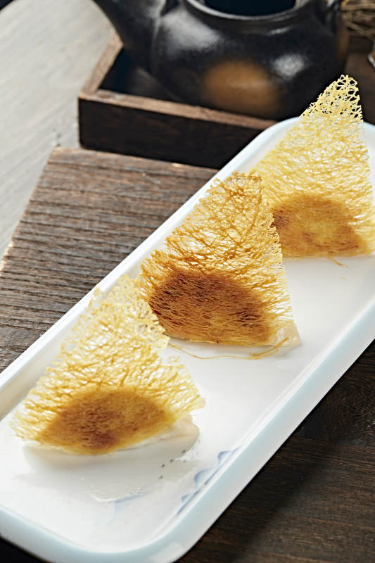 港式茶餐渔网煎饺图片