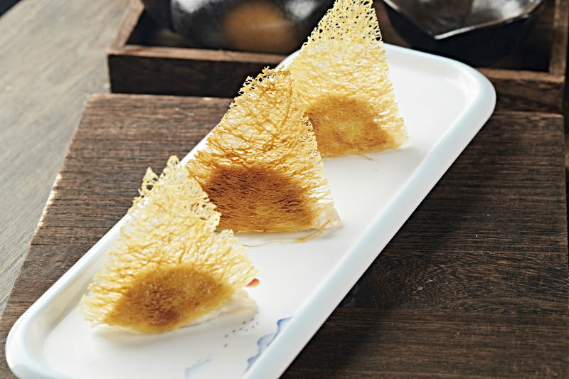 港式茶餐渔网煎饺图片