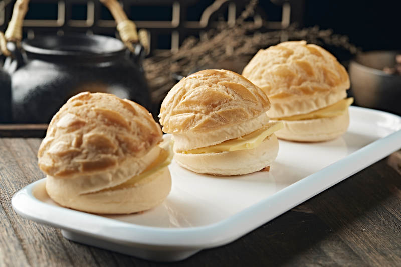 港式茶吐司菠萝包图片