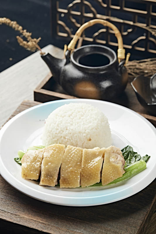 港式茶餐白切盐水鸡盖浇饭图片