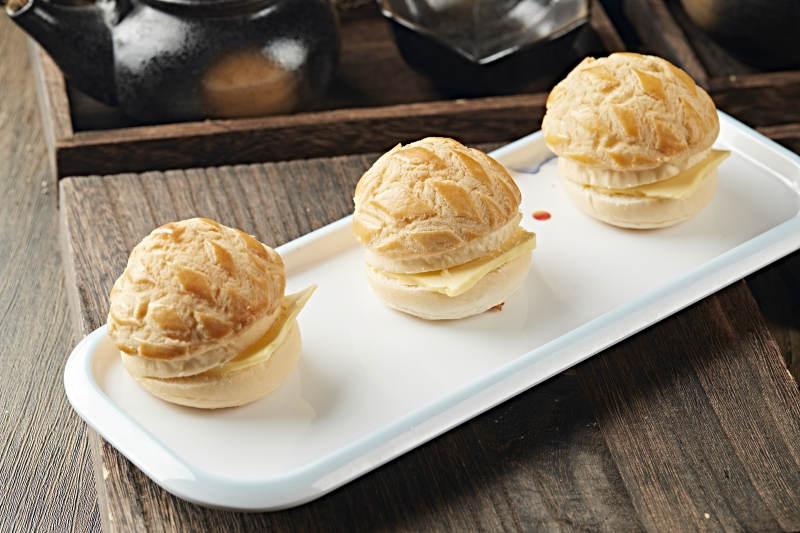 港式茶吐司菠萝包图片