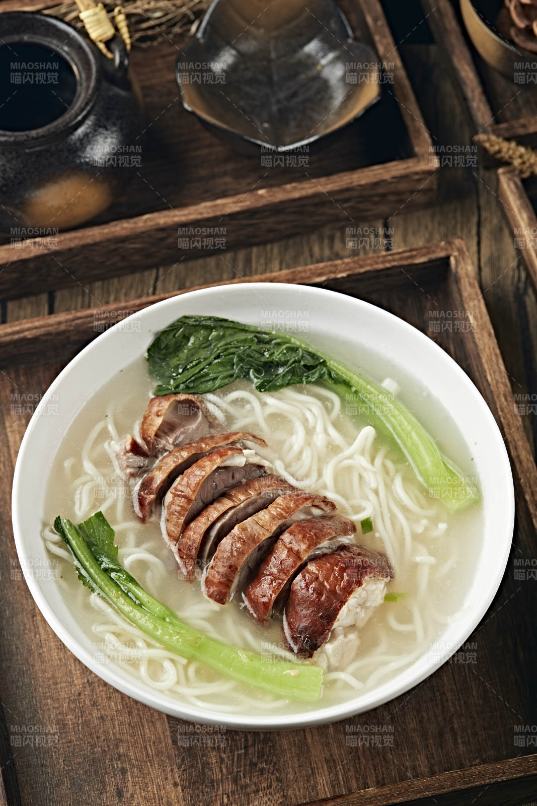 鲜鸡汤烧鹅拉面图片