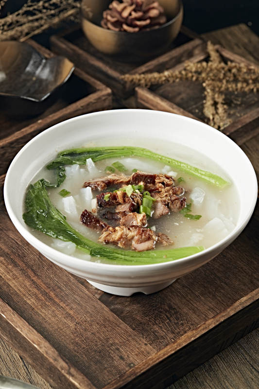 鲜鸡汤叉烧肉煮肠粉图片