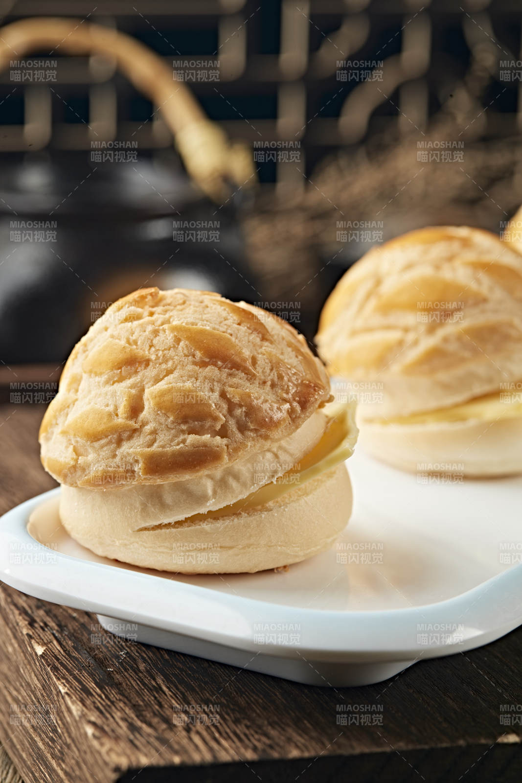 港式茶吐司菠萝包图片