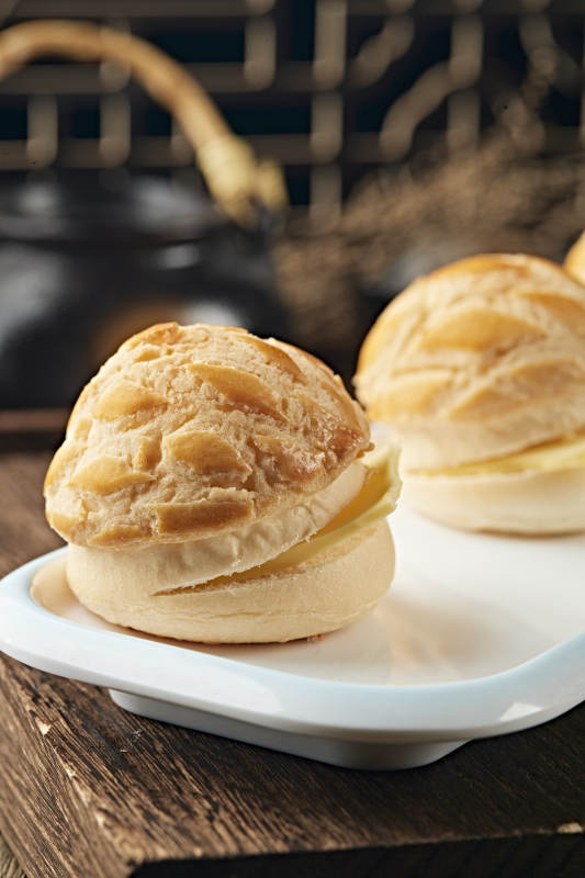 港式茶吐司菠萝包图片