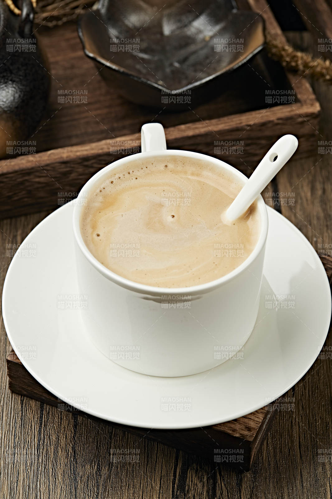美式卡布奇诺咖啡图片