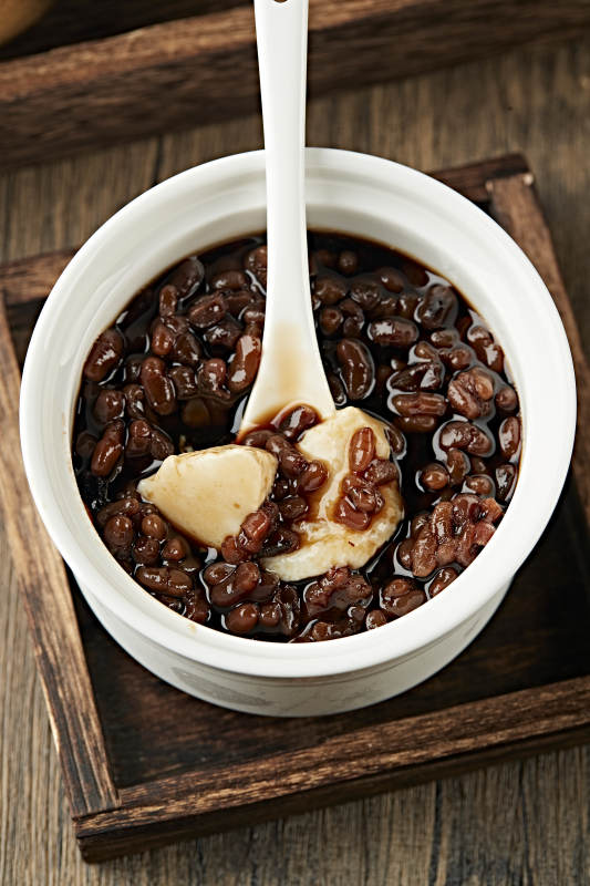 港式茶餐红豆双皮奶图片