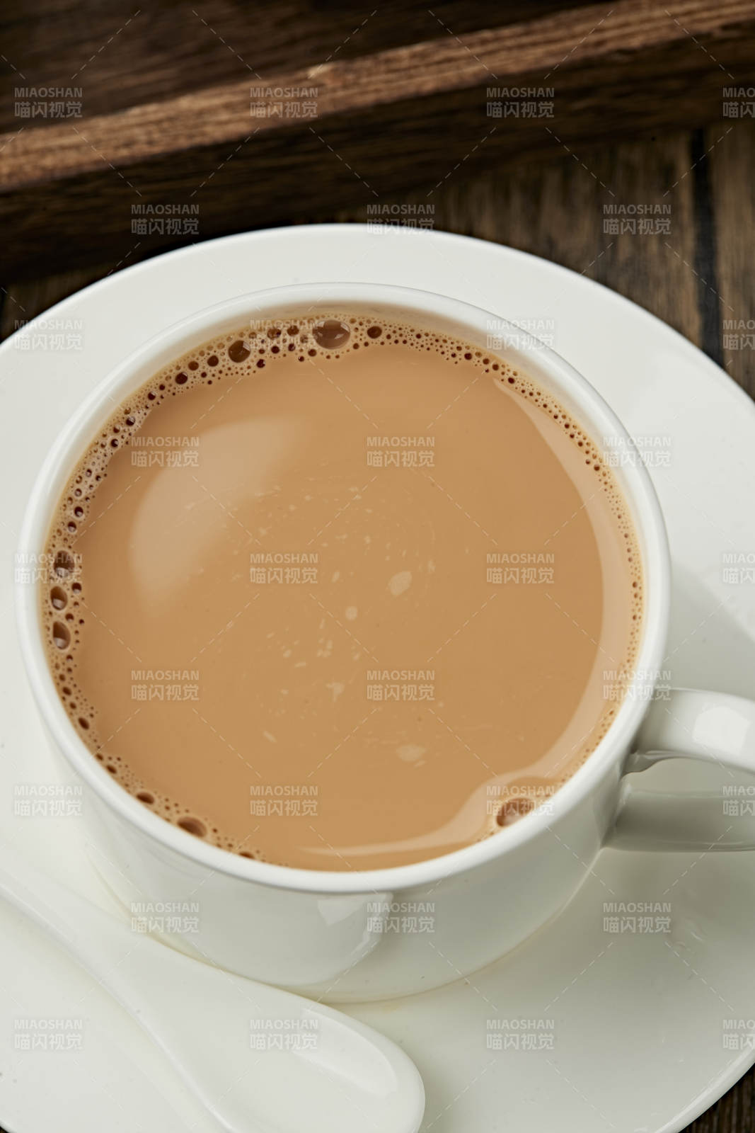 热冲泡牛奶咖啡图片