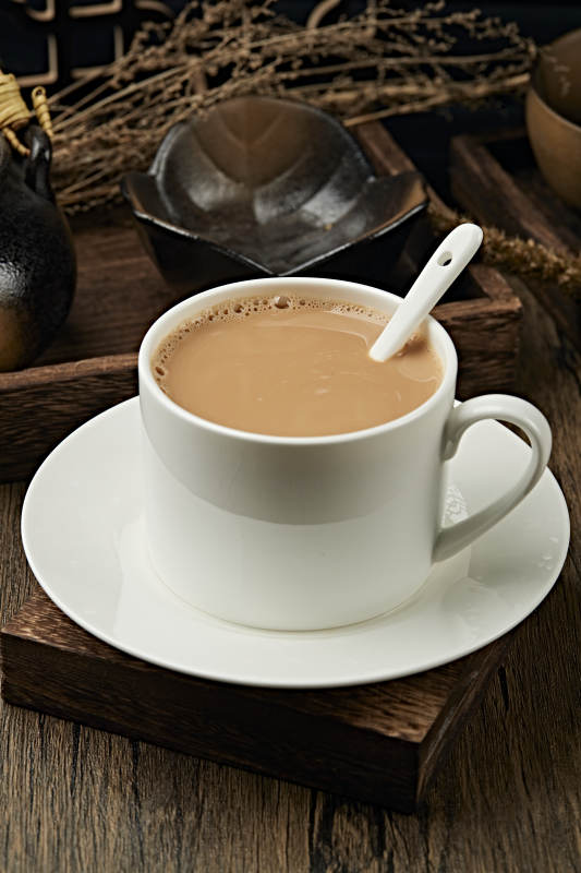 热冲泡牛奶咖啡图片