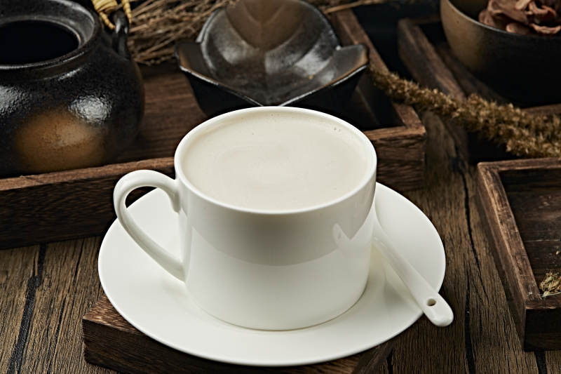 现磨杏仁茶图片