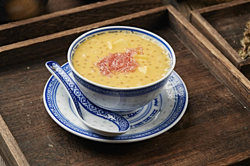 红柚芒果西米露杨枝甘露图片