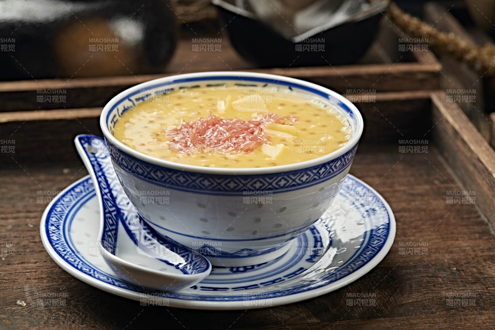 红柚芒果西米露杨枝甘露图片