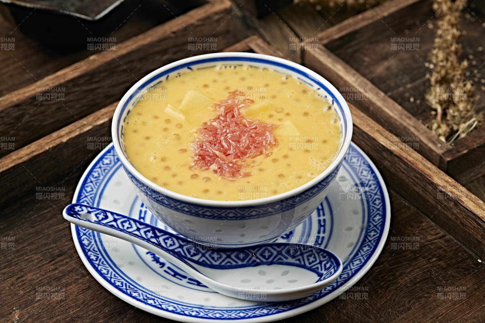 红柚芒果西米露杨枝甘露图片