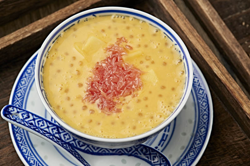 红柚芒果西米露杨枝甘露图片