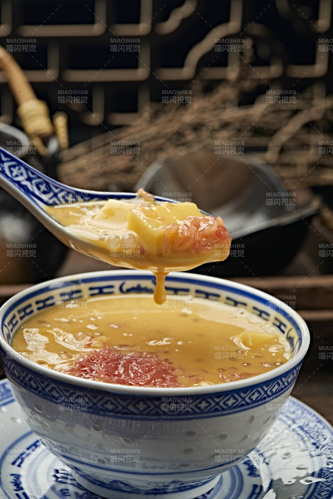 红柚芒果西米露杨枝甘露图片