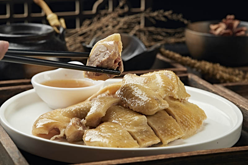 港式茶餐盐水白切鸡图片