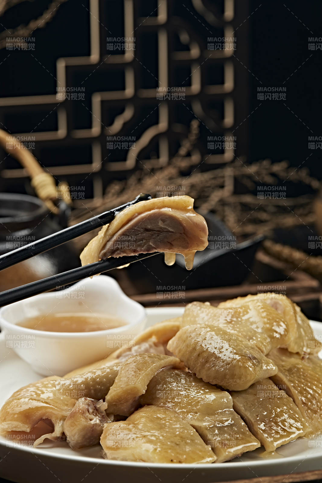 港式茶餐盐水白切鸡图片