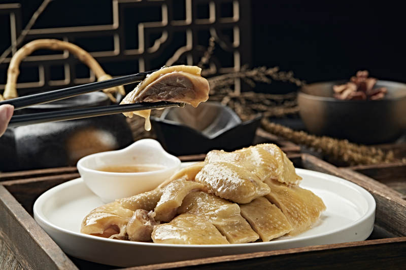 港式茶餐盐水白切鸡图片