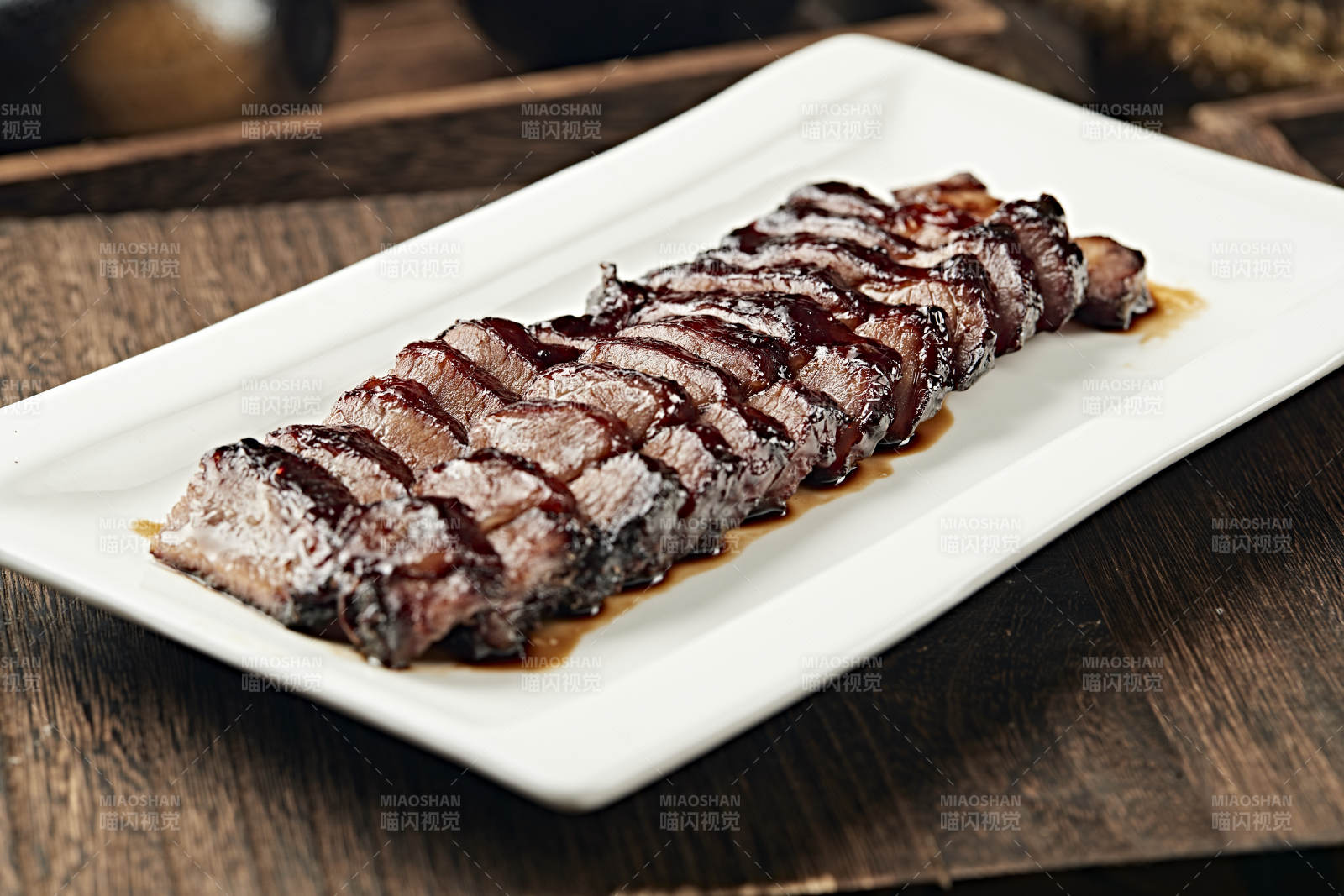 港式茶餐叉烧肉图片