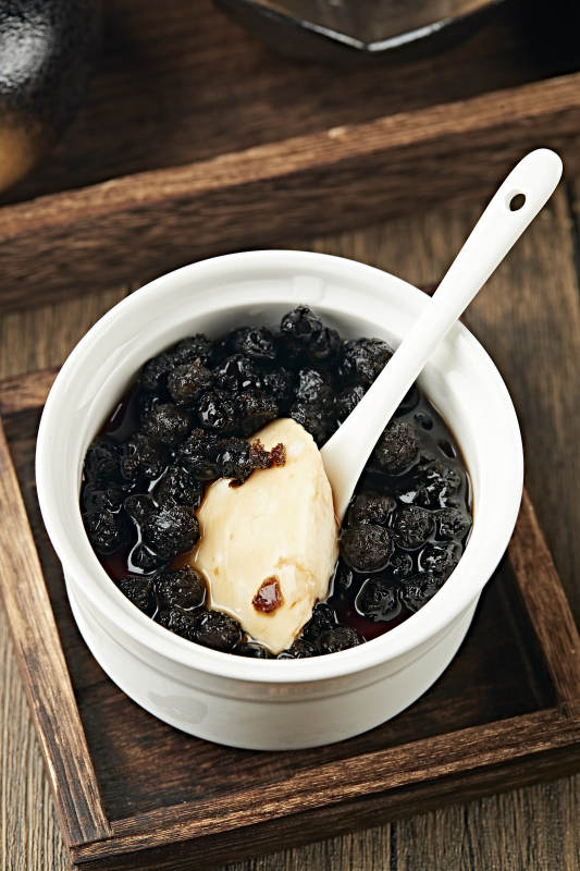 港式茶餐黑玉珍珠双皮奶图片