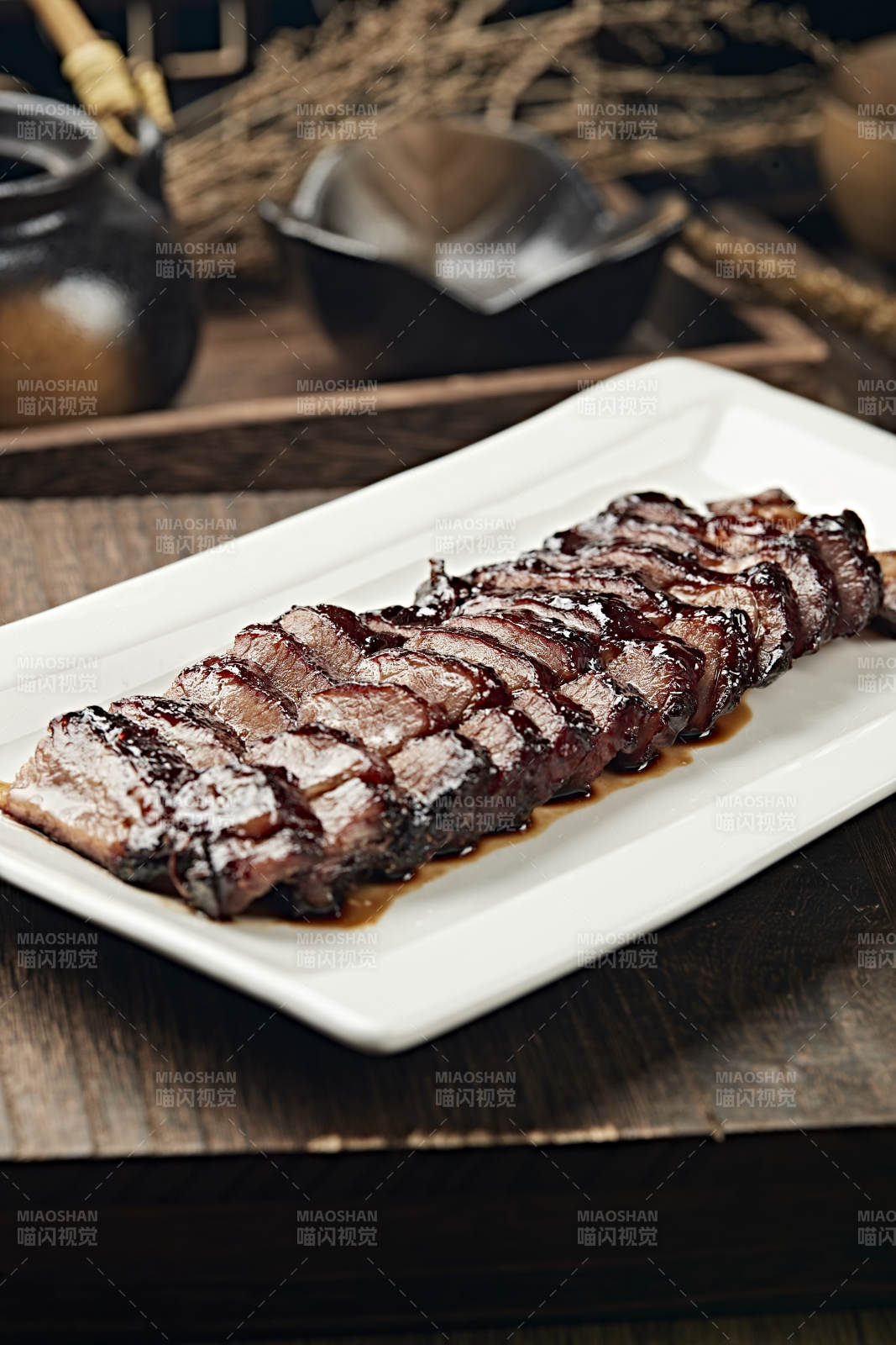 港式茶餐叉烧肉图片