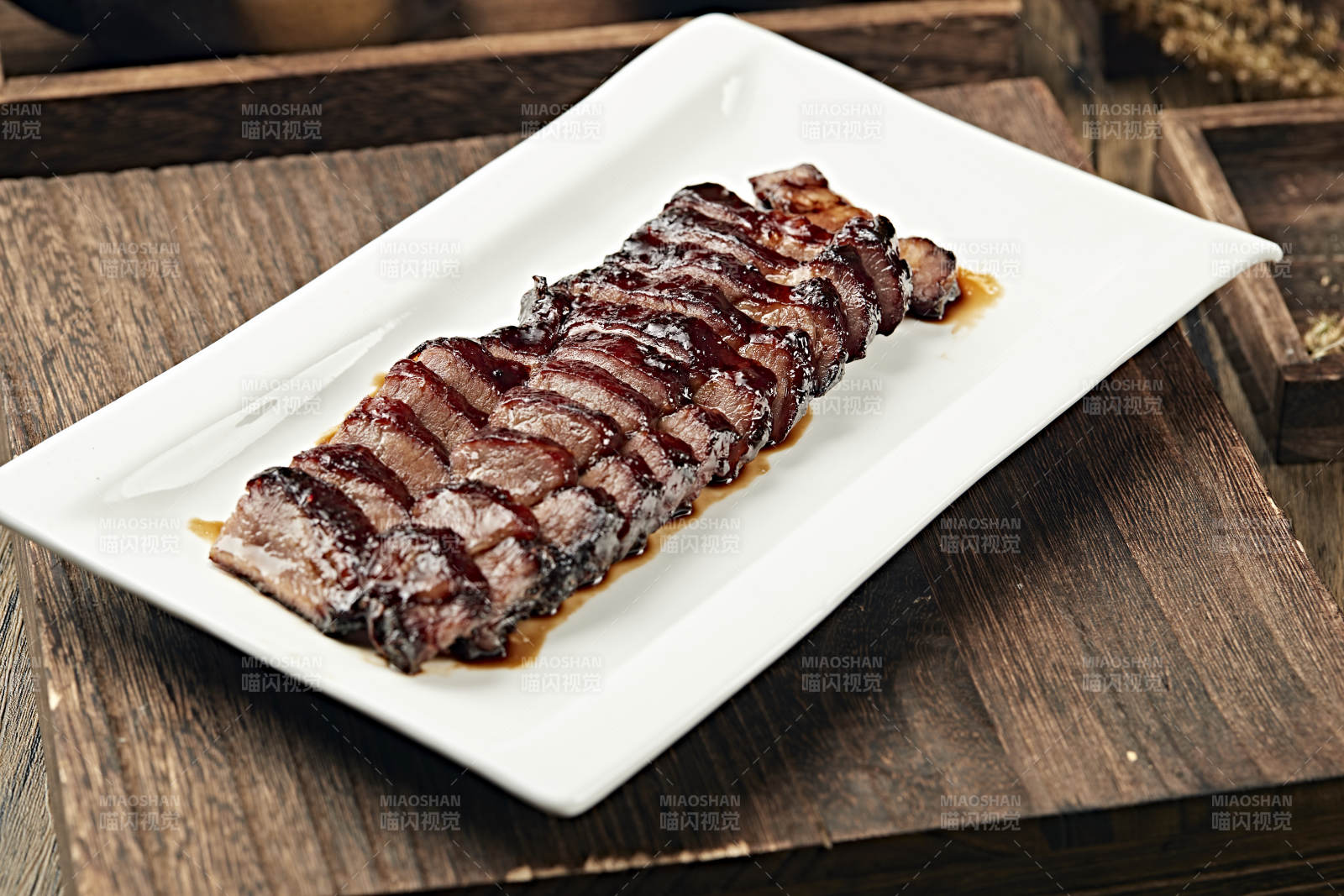 港式茶餐叉烧肉图片