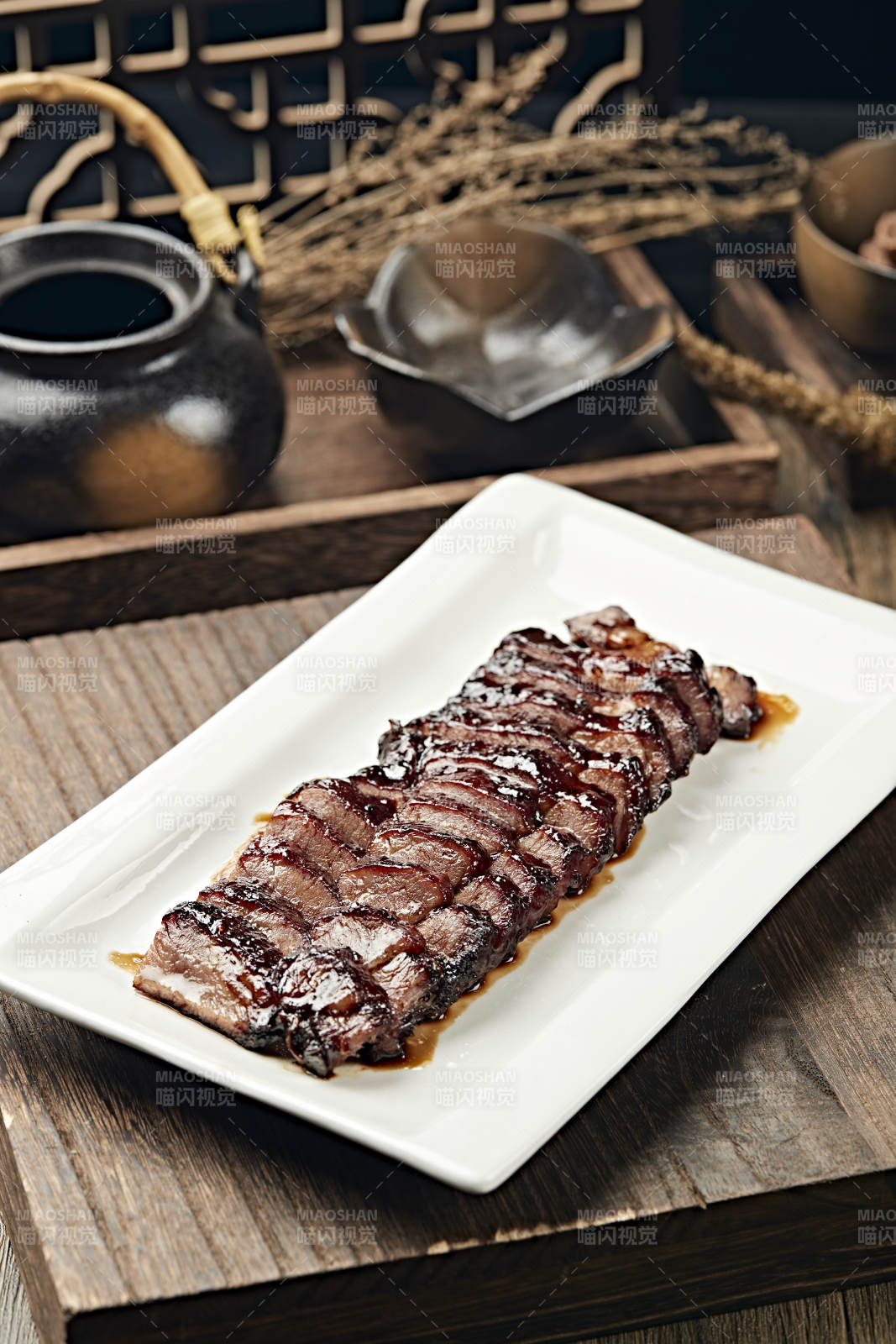 港式茶餐叉烧肉图片