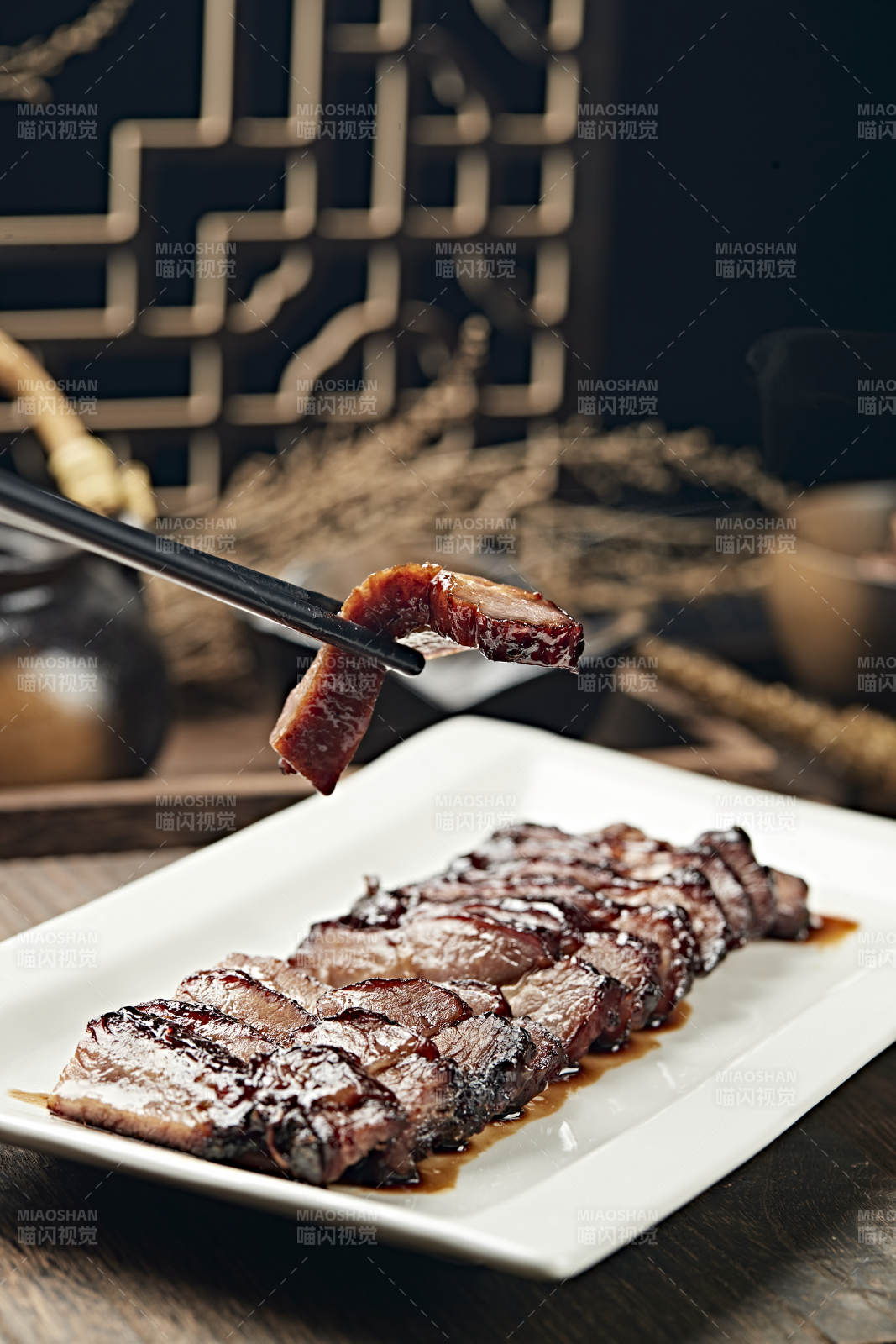 港式茶餐叉烧肉图片