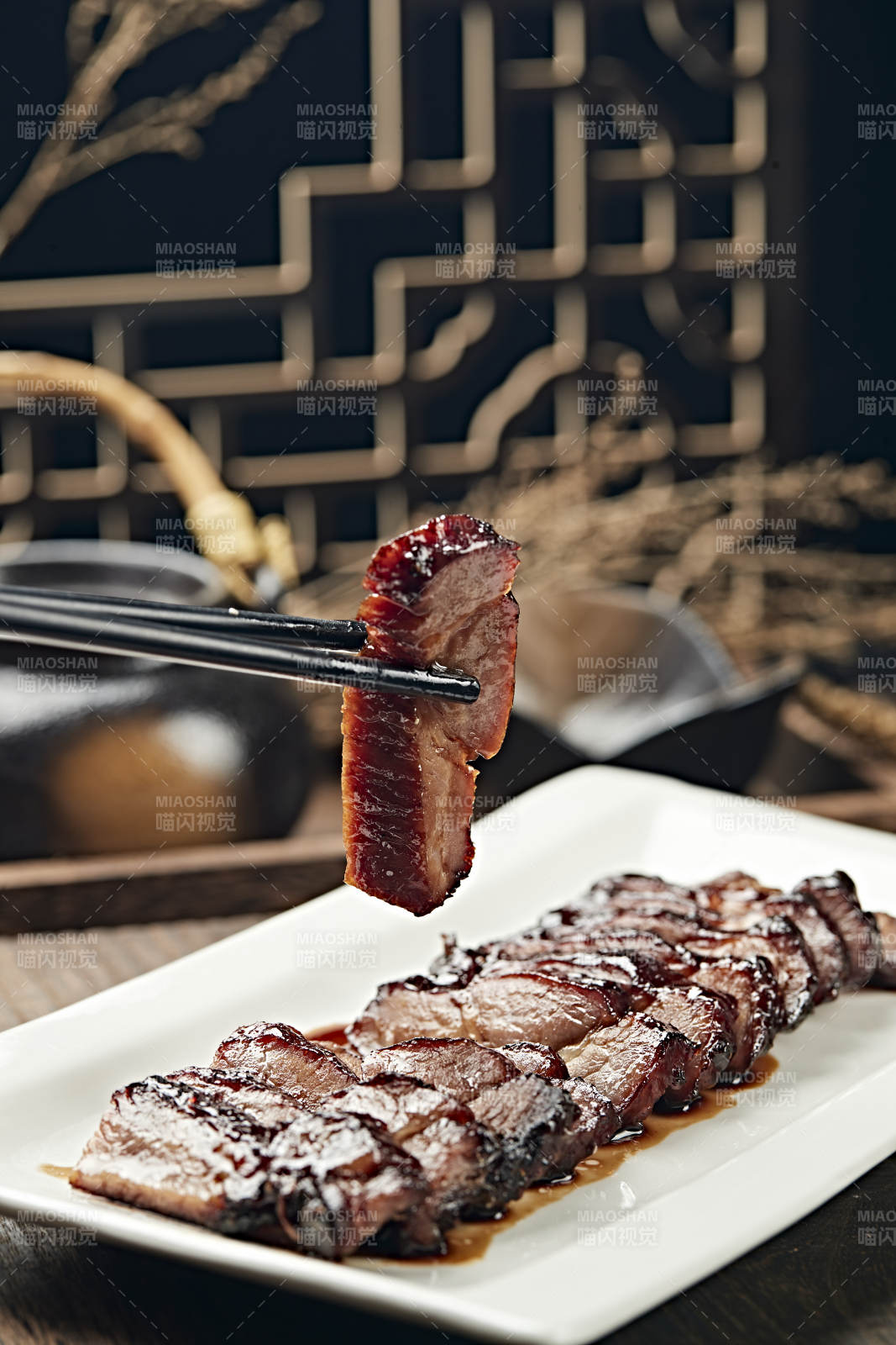 港式茶餐叉烧肉图片