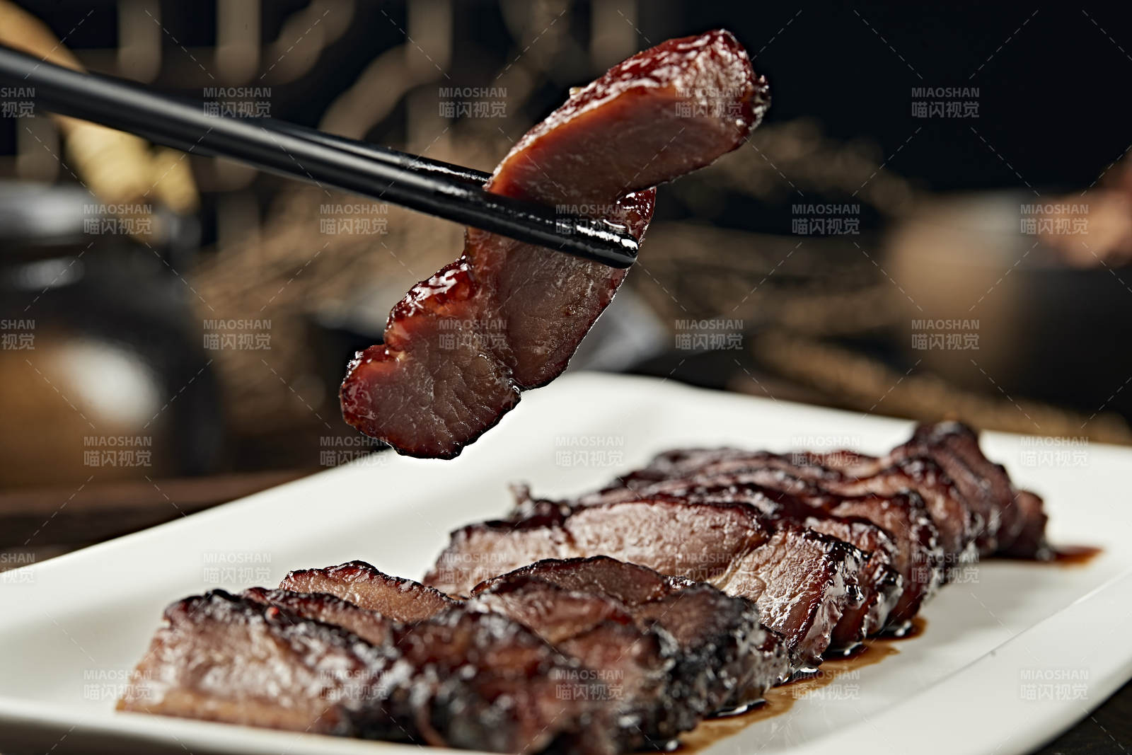 港式茶餐叉烧肉图片