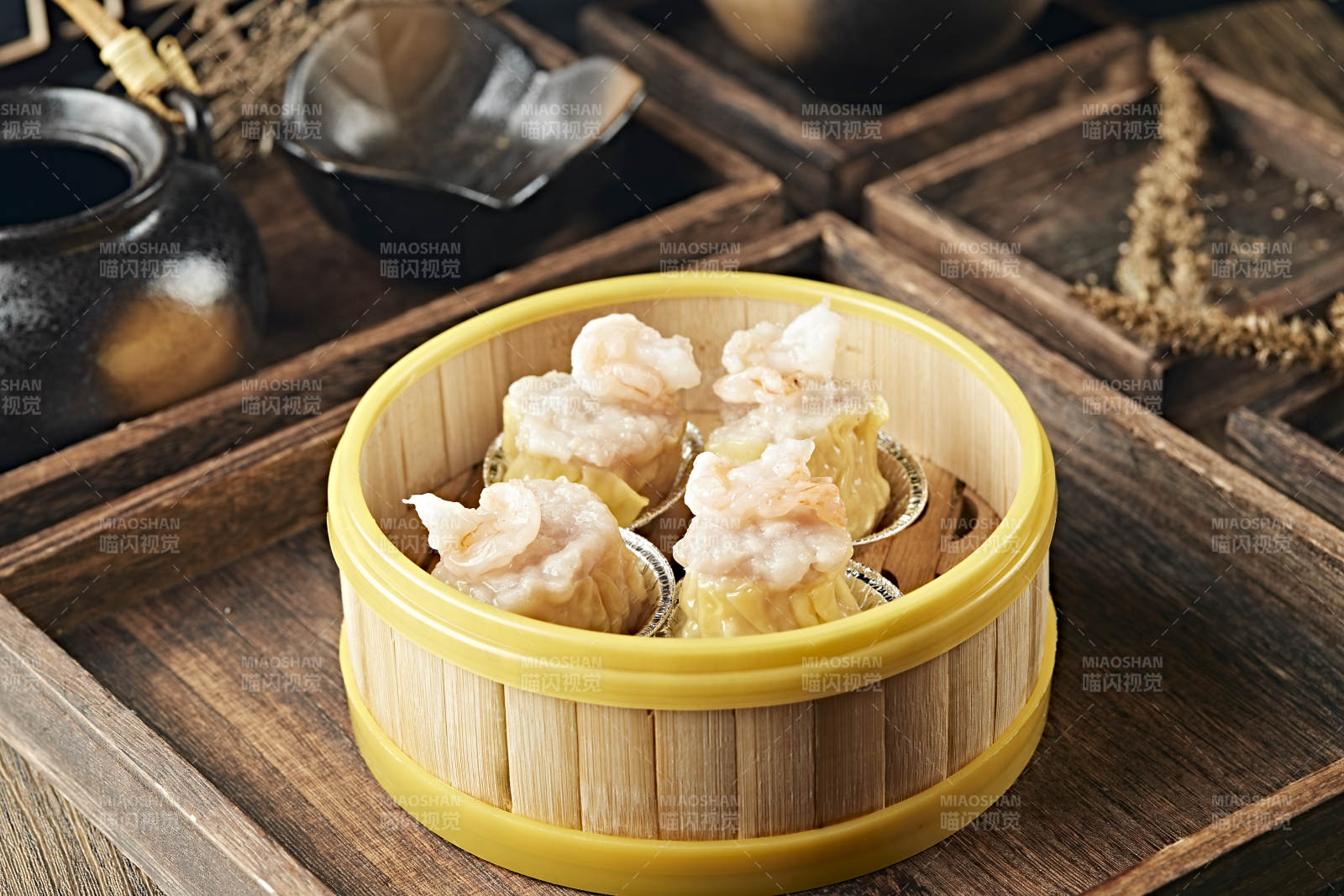 香蒸虾仁大烧麦图片