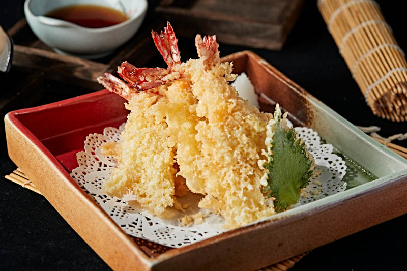 日料天妇罗炸虾图片