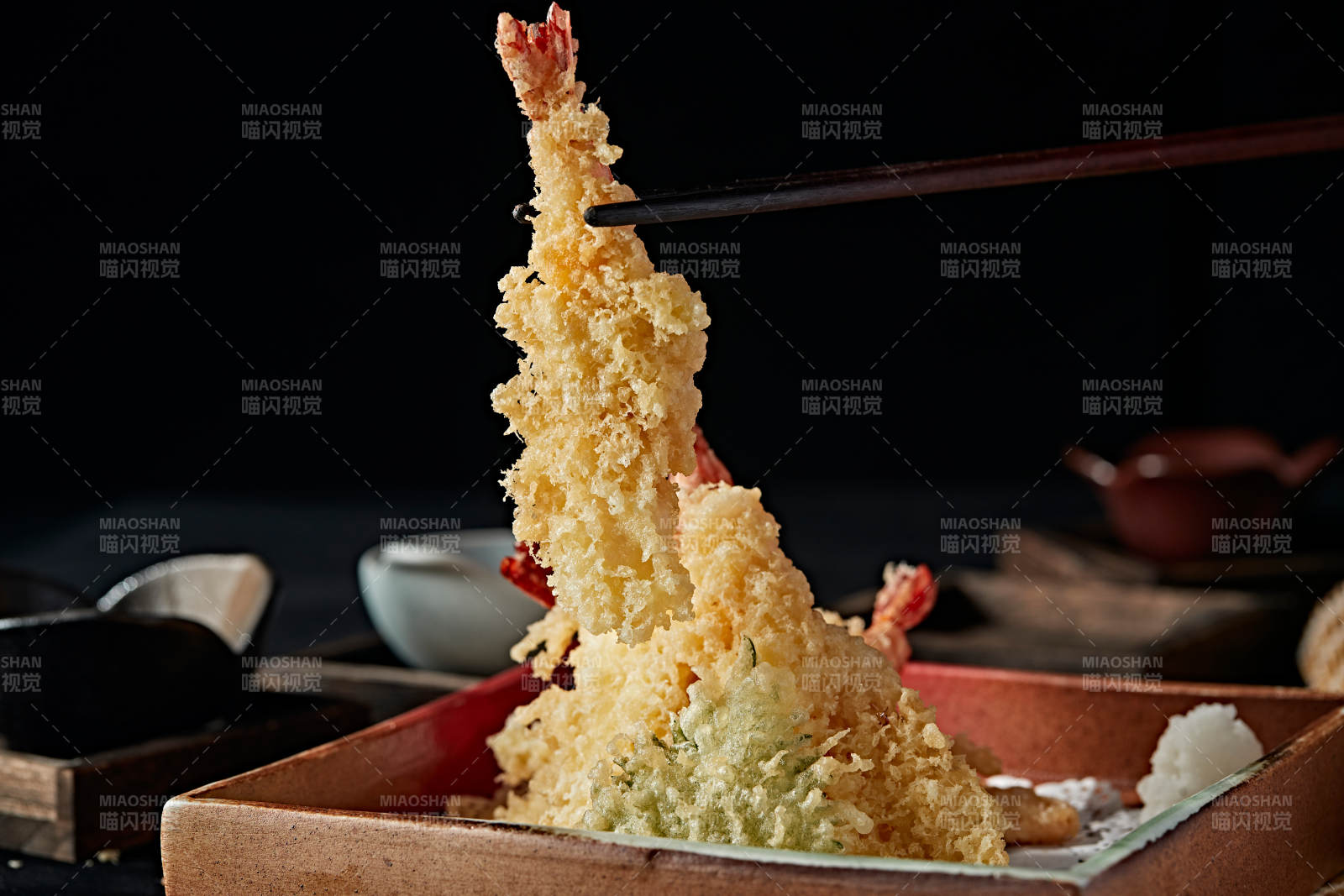 日料天妇罗炸虾图片