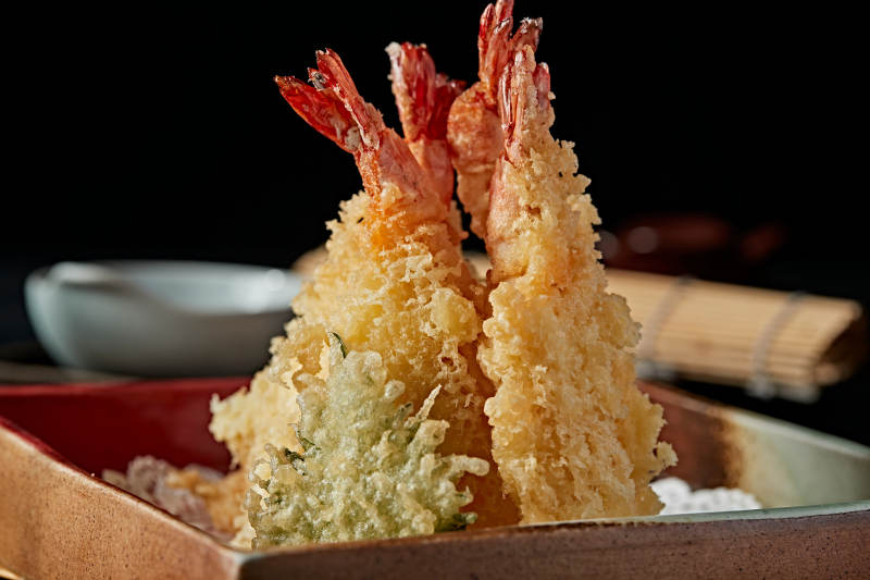 日料天妇罗炸虾图片