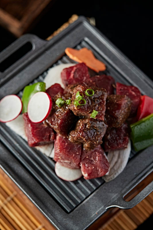 日料铁板神户牛仔粒图片