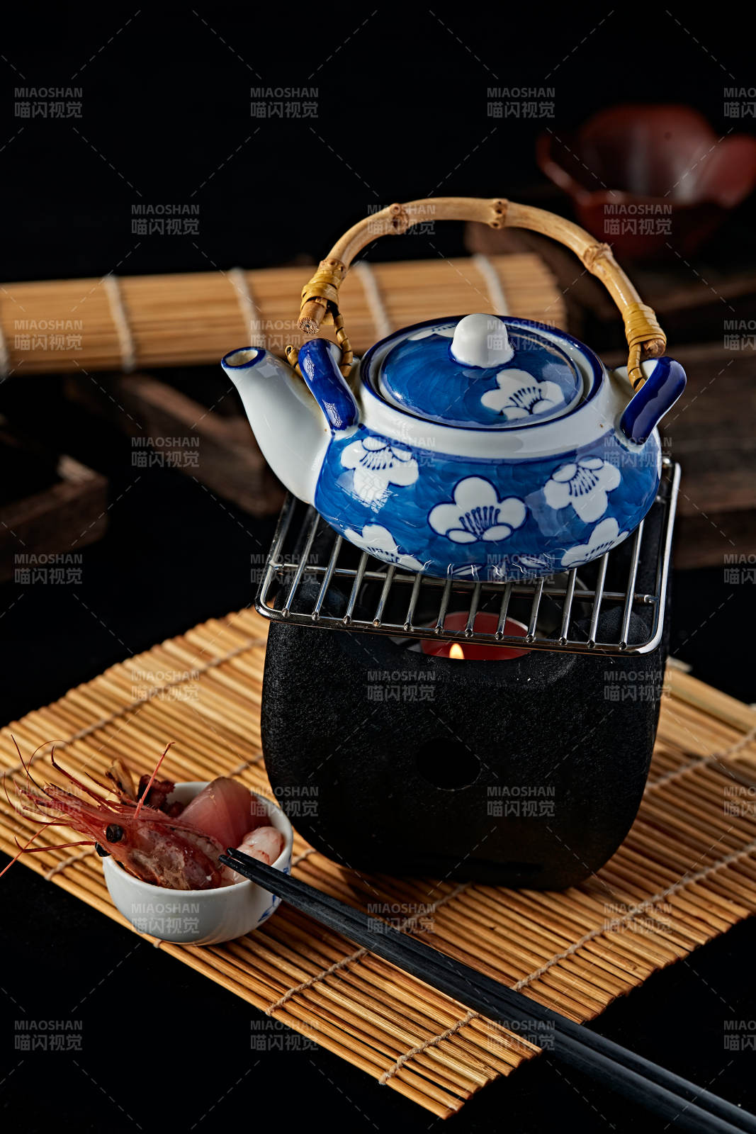 日料煮茶海鲜图片