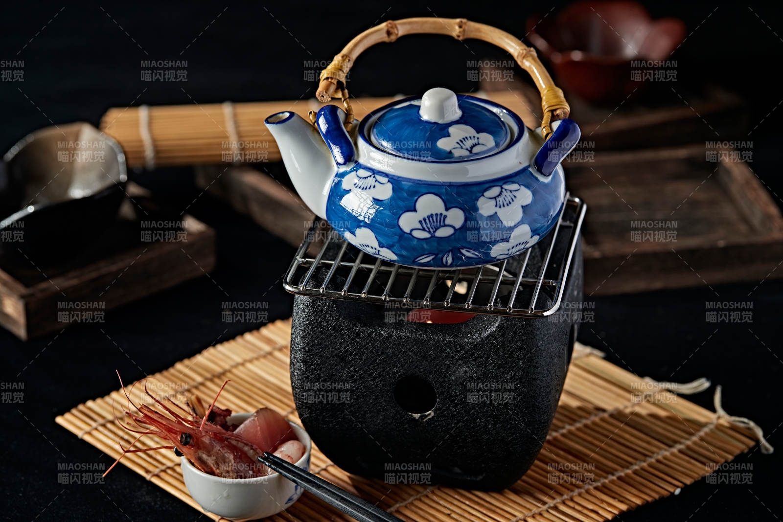 日料煮茶海鲜图片