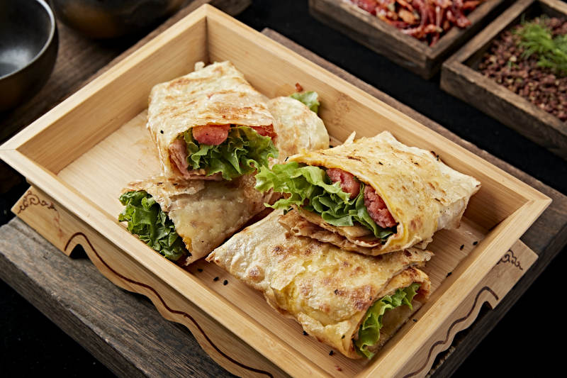 美味早点手抓饼图片