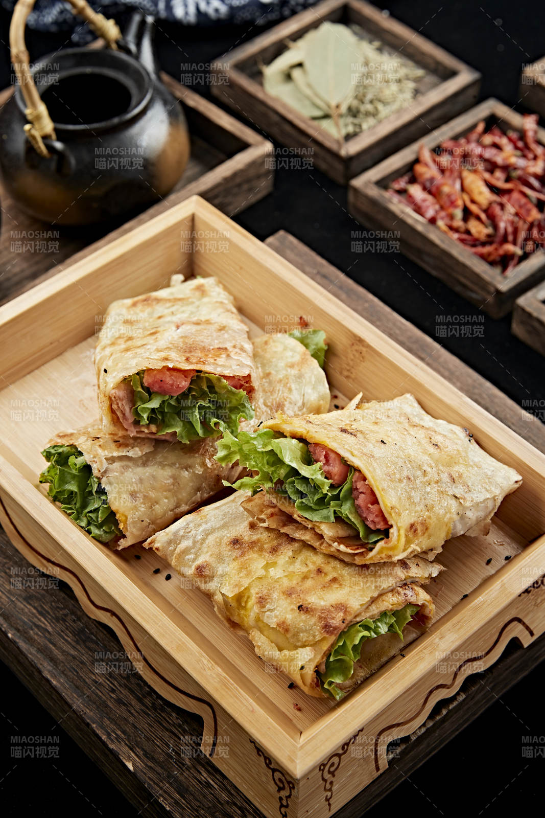 美味早点手抓饼图片