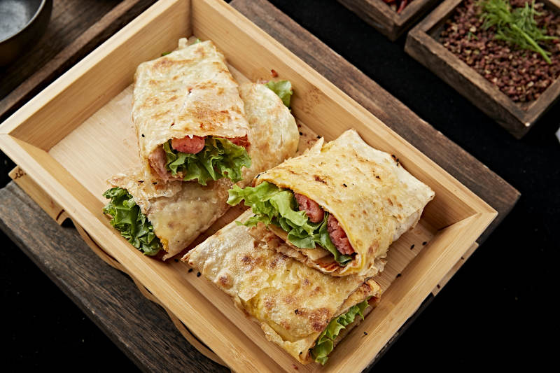 美味早点手抓饼图片