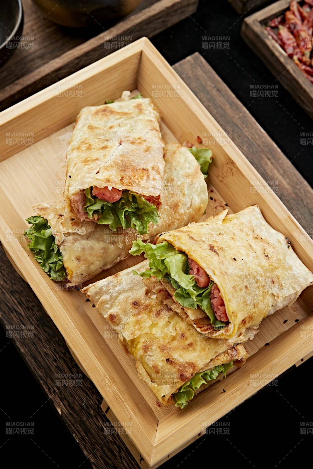 美味早点手抓饼图片