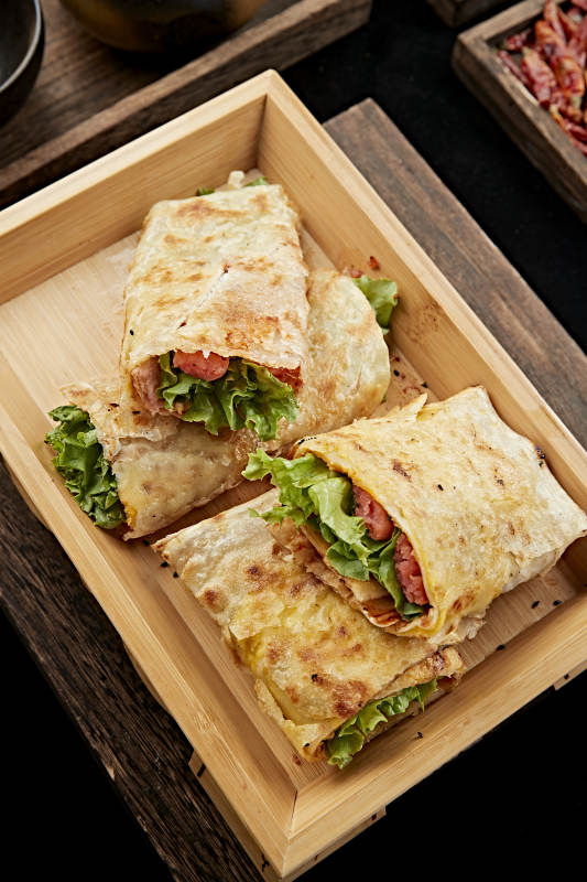 美味早点手抓饼图片