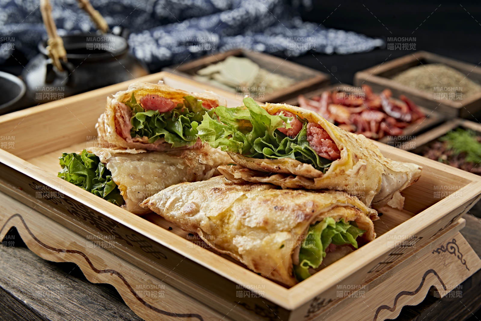 美味早点手抓饼图片