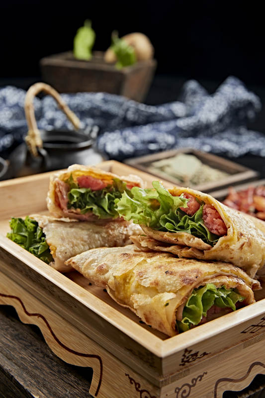 美味早点手抓饼图片