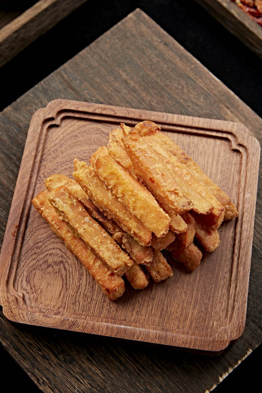 油炸美味地瓜薯条图片