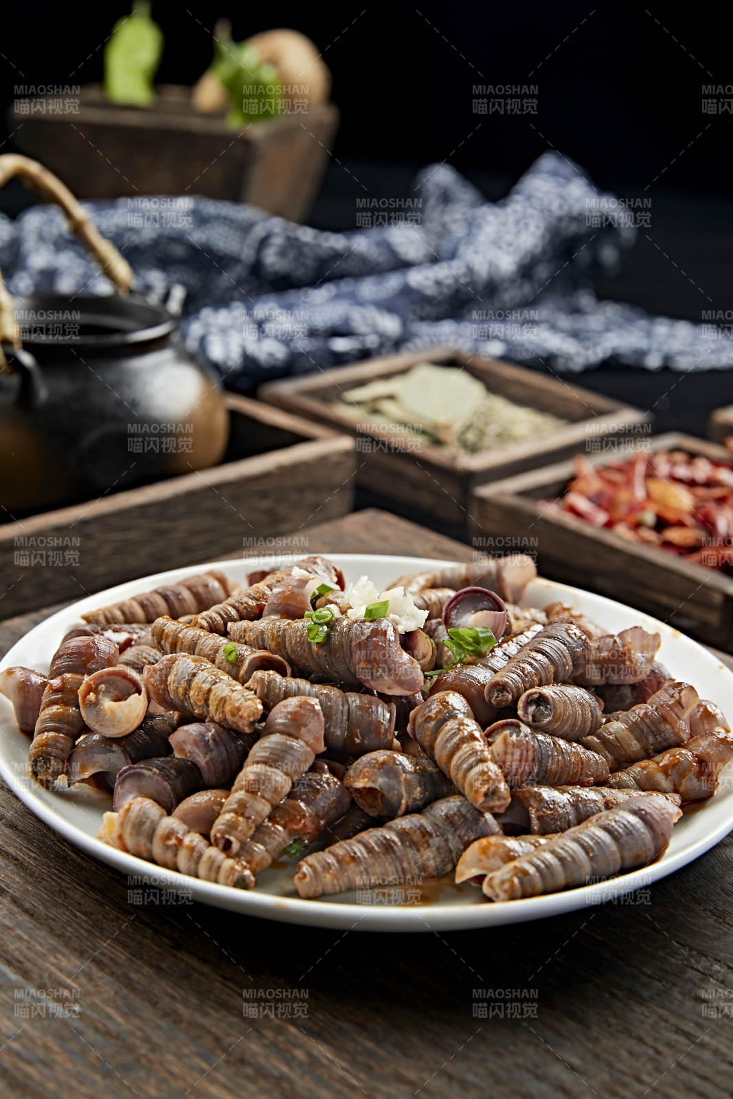 海鲜辣炒珍螺钉子螺图片