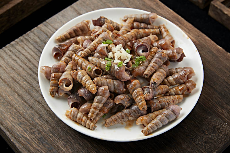 海鲜辣炒珍螺钉子螺图片