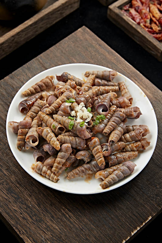 海鲜辣炒珍螺钉子螺图片