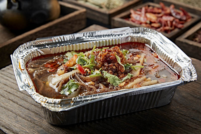 蒜蓉锡纸烤毛肚图片