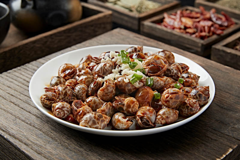 捞汁小海鲜酒酿花螺图片